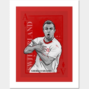 Switzerland xherdan Shaqiri Posters and Art